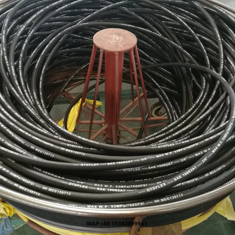 

Manufacturers 5000psi/330bar R1 Braided Hydraulic Air Pressure Brake Rubber Hose Pipe Fittings for Motorcycles Cutting Service