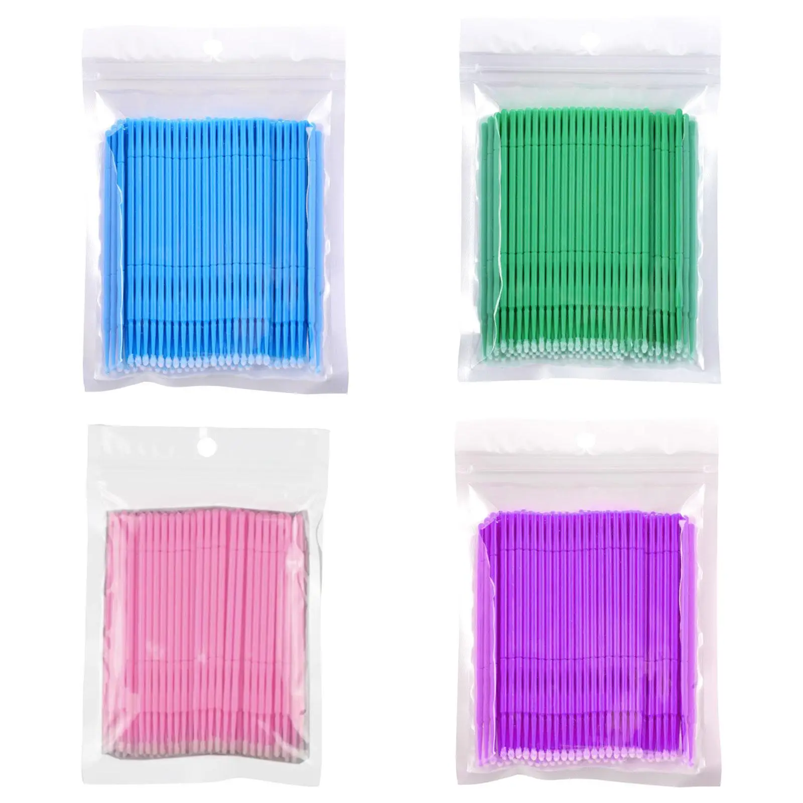 100x Micro Applicator Brushes for Eyelash Extension Makeup Lash Remover