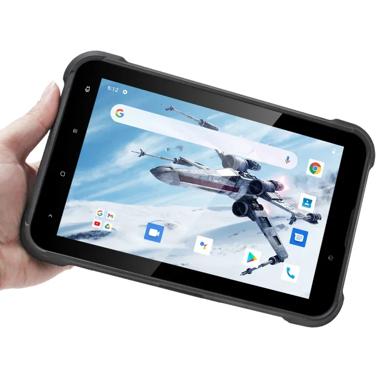 UNIWA T85S 8 Inch Kiosk Mode 4G Rugged Tablet PC 4GB+64GB IP67 MT6765 Helio P35 Android 12 2D 1000 Nits Screen Optional NFC GPS
