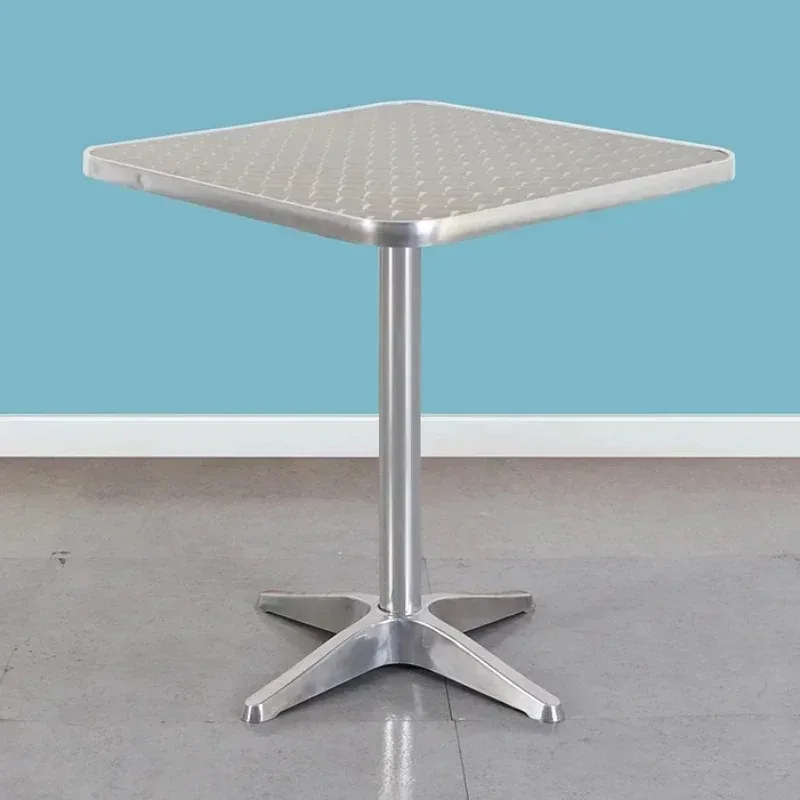 

Promotion Aluminum Alloy Folding Table Convenient Dining Desk Home Outdoor Garden Courtyard Leisure Barbecue Round Square Mesas