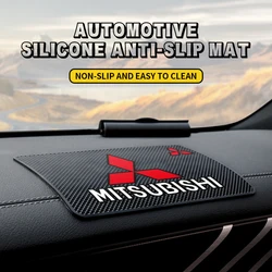 Almohadilla de silicona antideslizante estilo coche, almohadilla adhesiva para salpicadero, soporte para teléfono móvil para Mitsubishi Ralliart Lancer EX Outlander 3 ASX V73