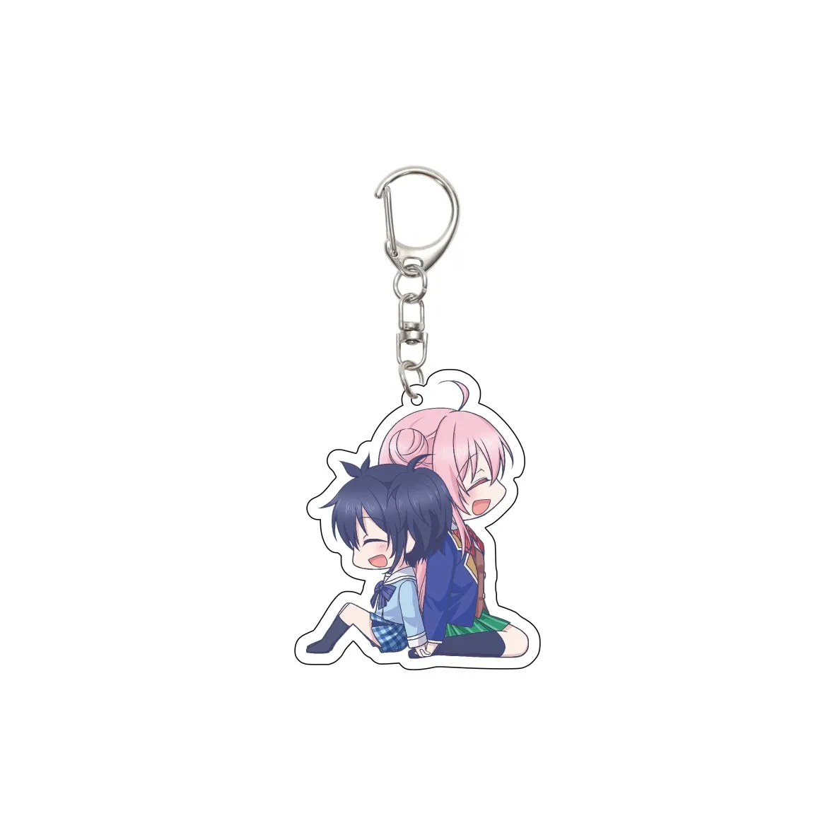 55MM Anime Happy Sugar Life Keychain Matsuzaka Satou/Koube Shio