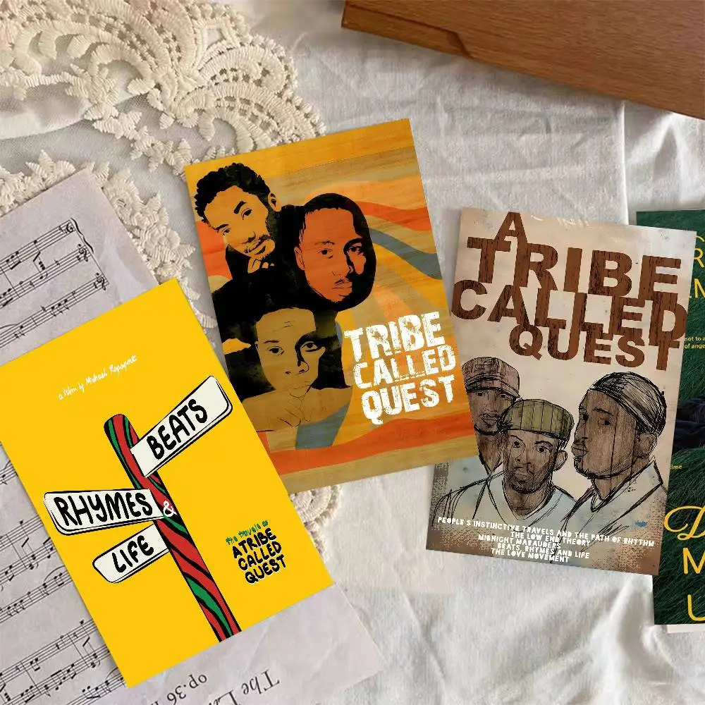 Hip Hop Band A Tribe Called Quest Good Quality Prints and Posters Waterproof Paper Sticker Coffee House Bar Posters Stickers
