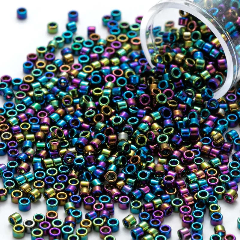 Japan 2mm*2.5mm Glass Beads 10Grams/Tube  Metallic Colors Glass Beads For DIY Handmade Sewing