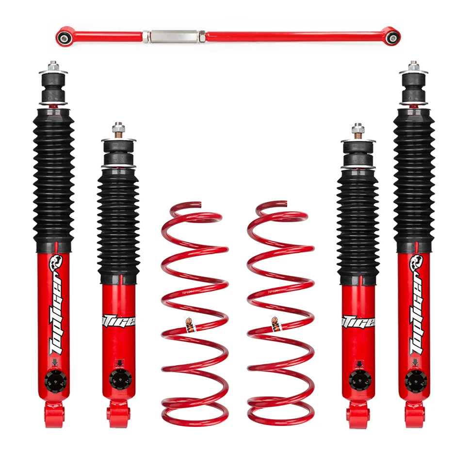 Nitrogen Gas Adjustable Shock Absorber 4x4 Lift Kit For Landcruiser 100 LC100 Twin Tube Off Road