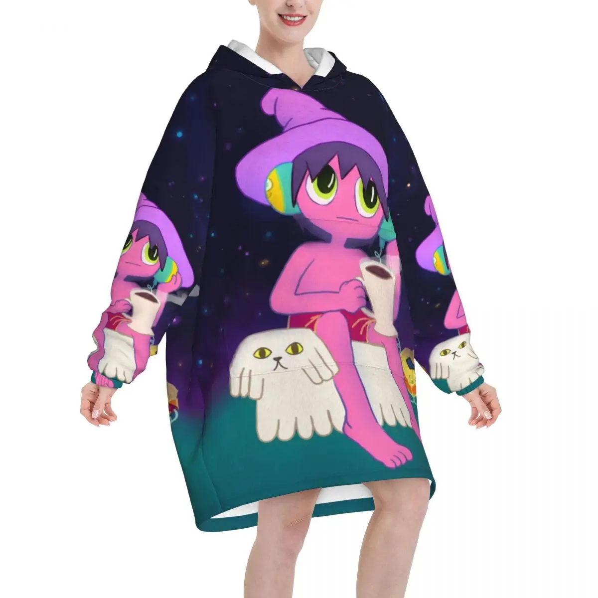 Midnights Gospes Blanket Hoodie Oversized Wearable Sweatshirt Blanket Warm Gifts for Women Girls Girlfriend