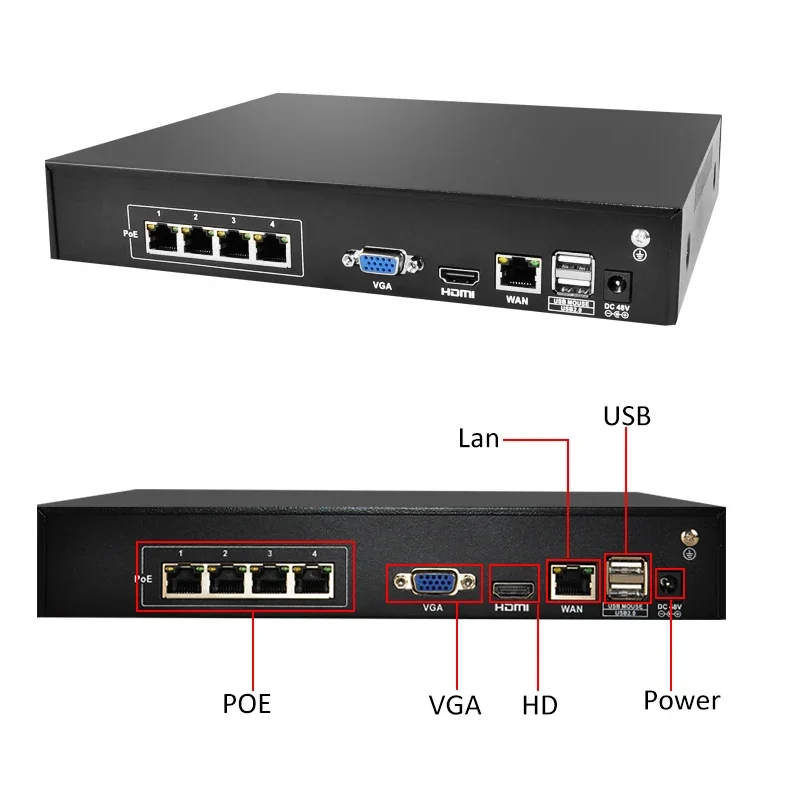 4CH 4K Poe NVR 키트 8MP 야외 방수 총알 IP 카메라 CCTV 시스템 NVR 오디오 기록 비디오 감시 키트
