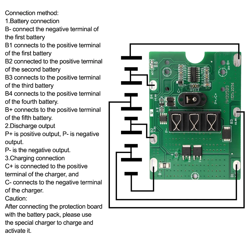 BMS 5S 20A 21V 18650 Li-ion Battery Charge Board Lithium Battery Protection Circuit Board 5S BMS Module PCM For Electric Tools