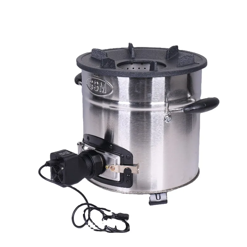 Outdoor Particle Burner Stove with Fan Blower Smokeless Stove