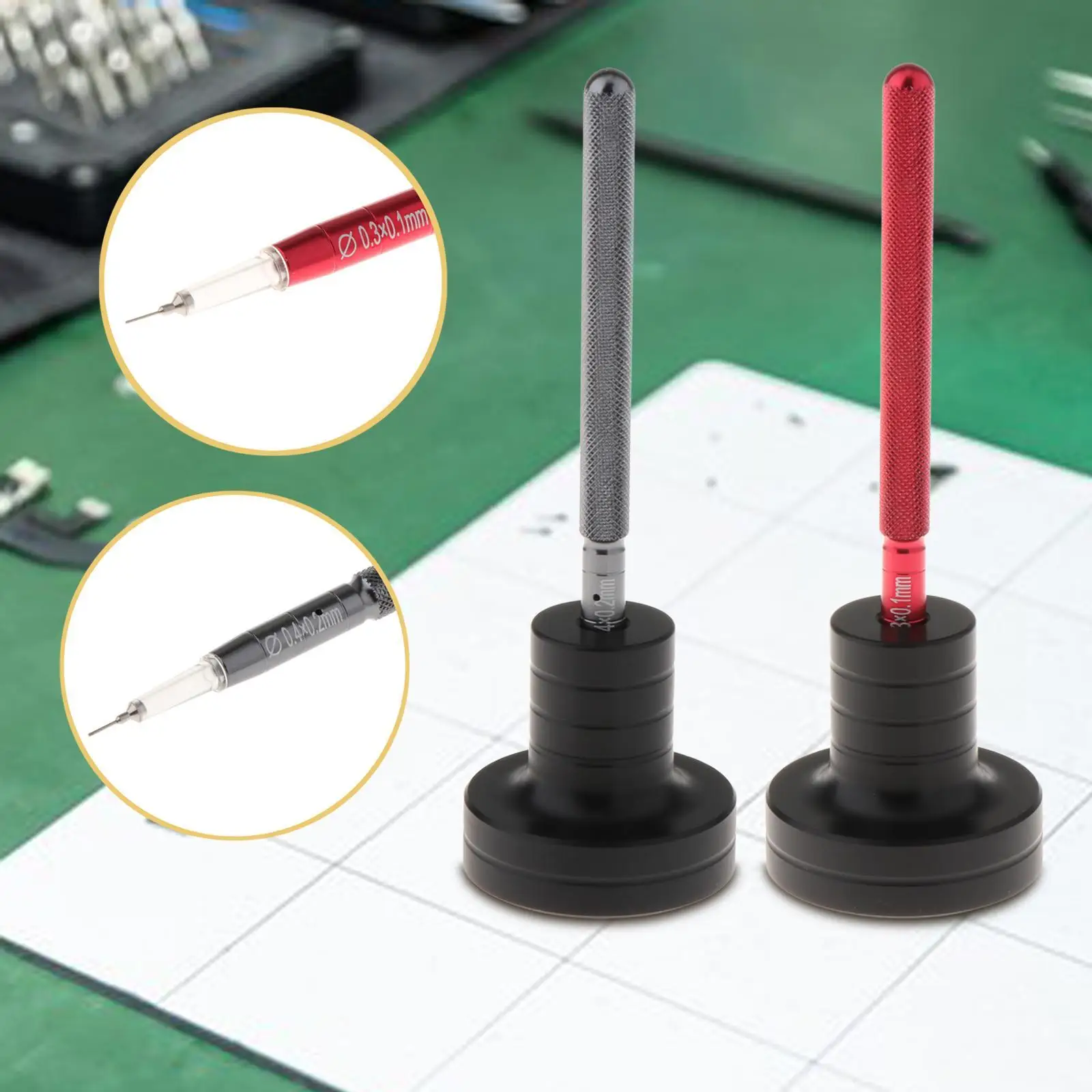 قلم تزييت الساعة الأوتوماتيكي، أجزاء ساعة احترافية لصيانة الساعات مع قاعدة لقلم زيت أداة التزييت لصانع الساعات #4