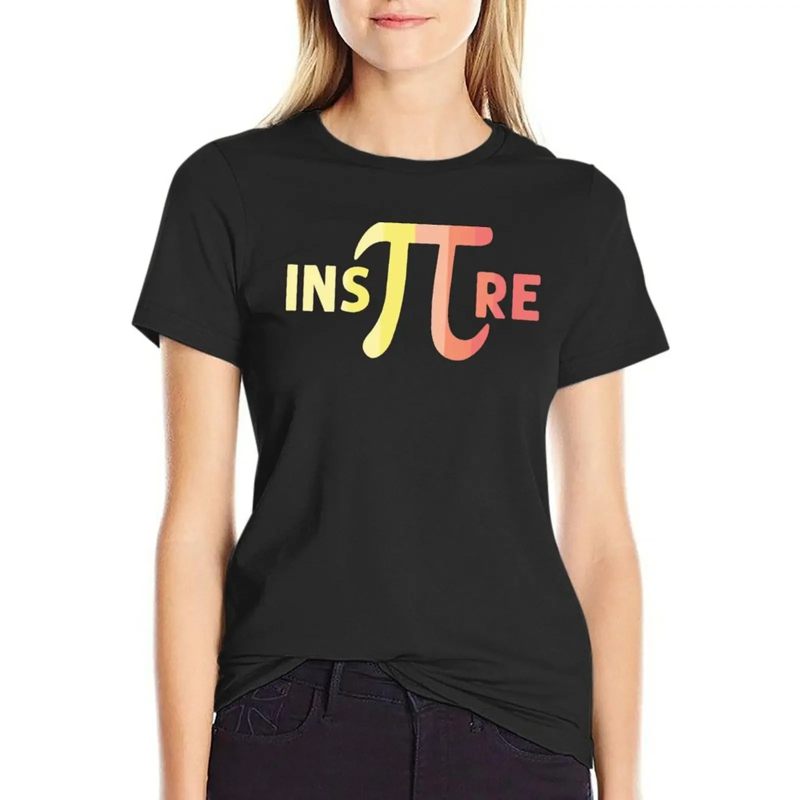 

PI Inspire, Happy Pi Day 3.14 Number Gift T-Shirt quick-drying cute clothes summer tops t-shirt dress for Women long