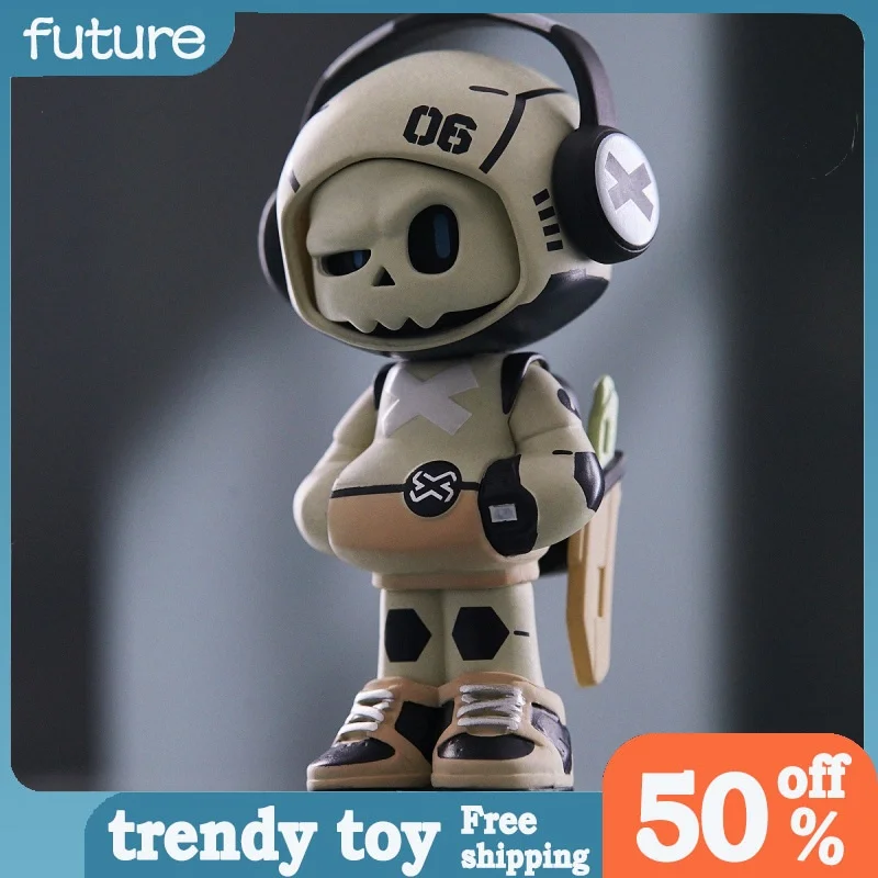 

New Original Mr.Bone-Mini White Temperature Change Series Anime Action Figures Desktop Decor Collecte Model Mystery Box Gift Toy