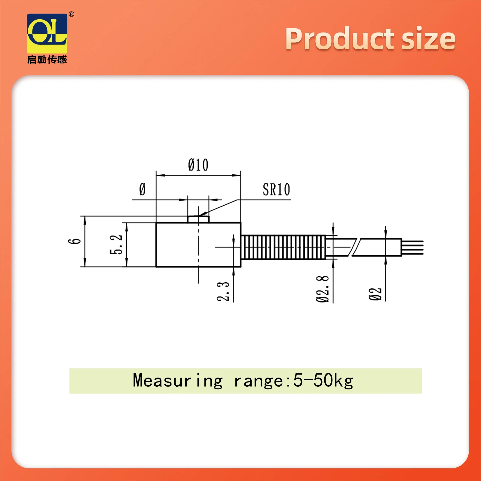 5/10/20/30/50kgMicro Load Cell Tension Compression Force Sensor Weight Pressure Column Robotic Touch Sense System Gravity Adapts