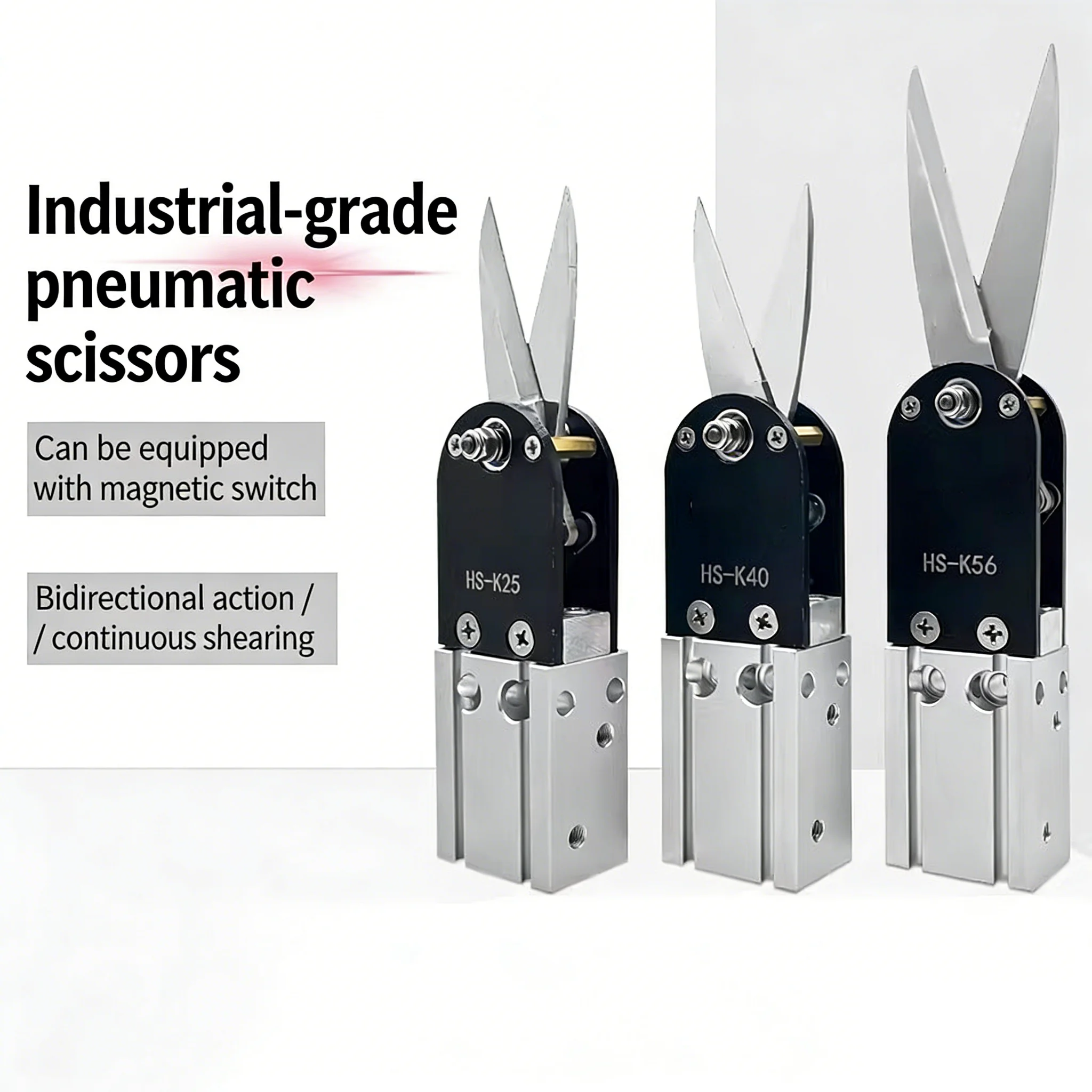 Pneumatic Scissors for Masks, Cotton Thread, Two-way Cutting, Non-standard Air Scissors, Industrial-grade Shearing