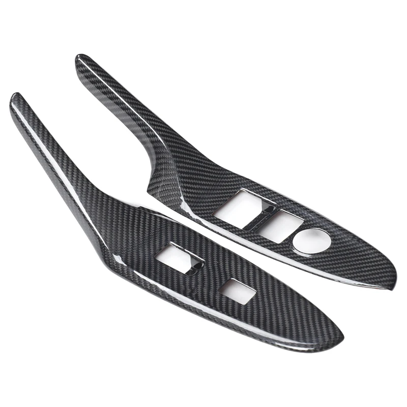For 2016+ Mazda MX-5 ND RHD Real carbon fiber window lift button control panel cover car interior patch auto accessories