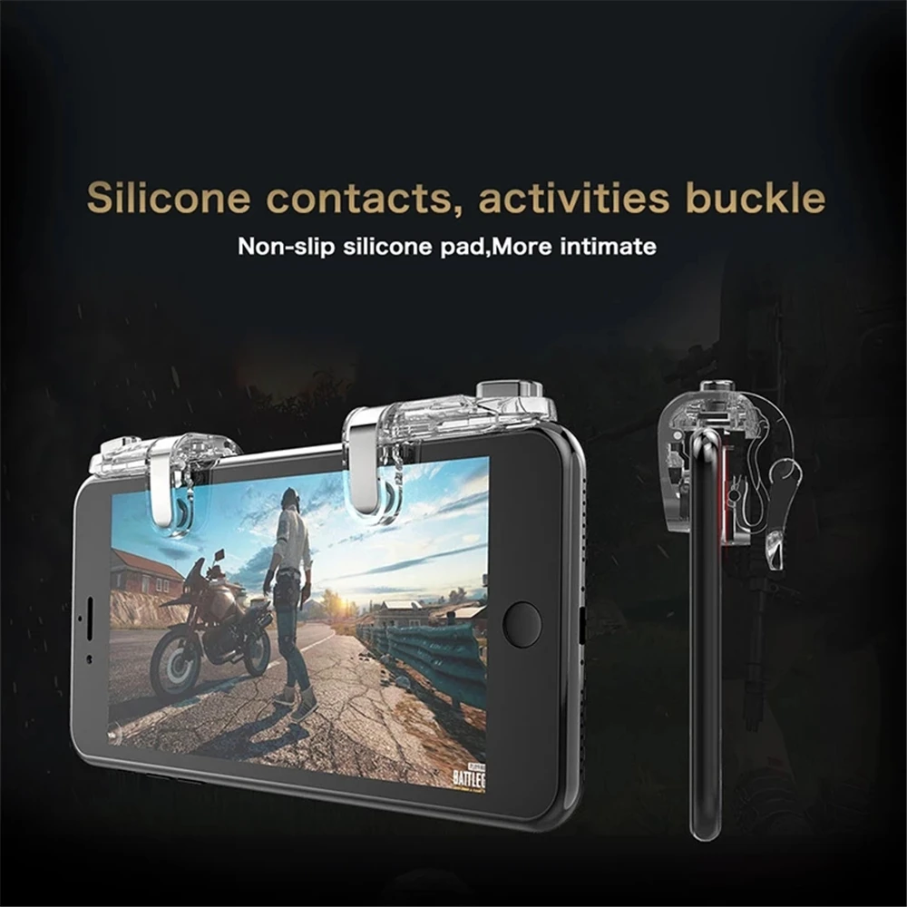 Portable Phone Joystick for Mobile Phone Controller Handle Joystick Fire Buttons L1R1 Trigger Gaming Trigger Gaming Gamepads