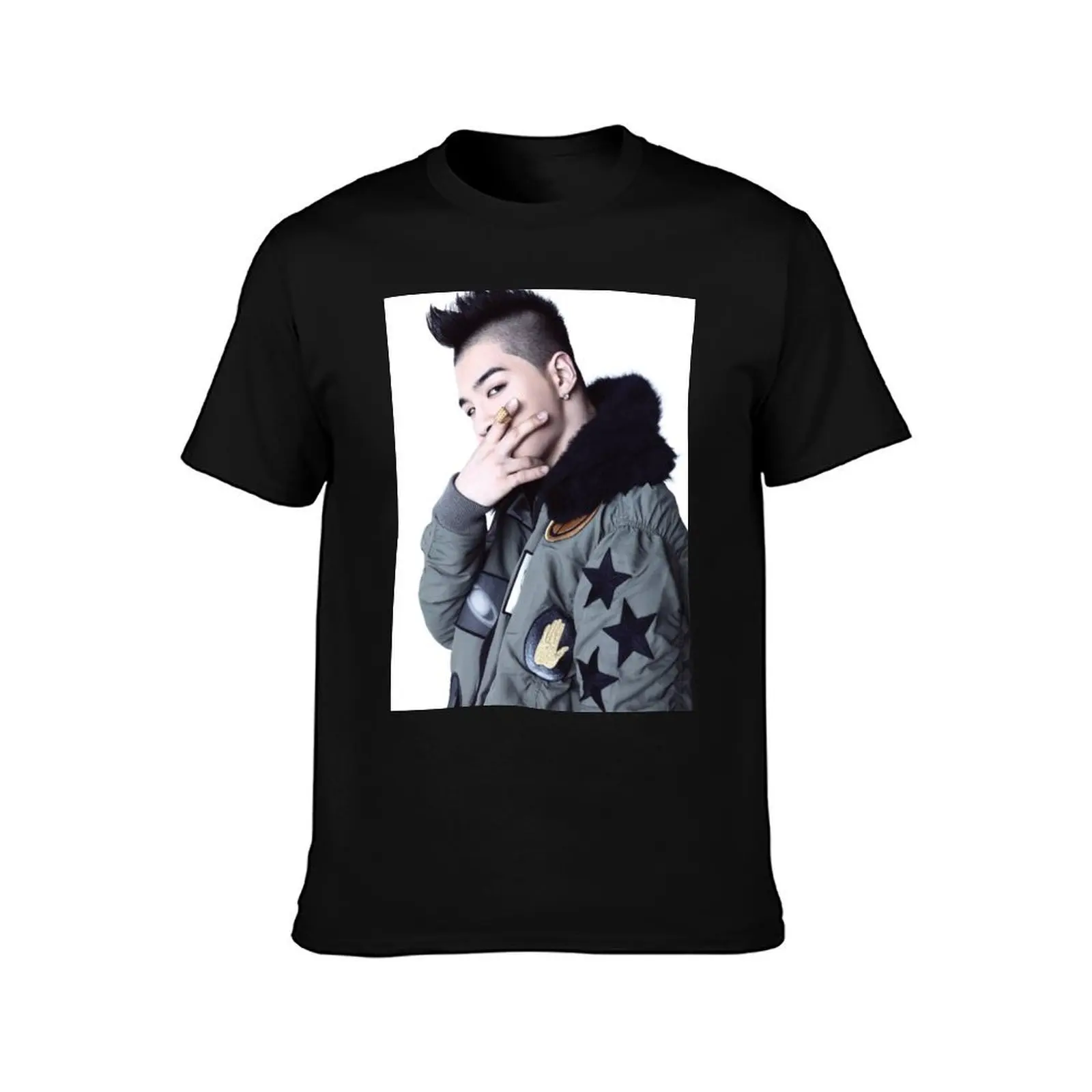 big bang taeyang T-Shirt t shirts for man pack cotton black cotton t-shirt plain for man package T-Shirt