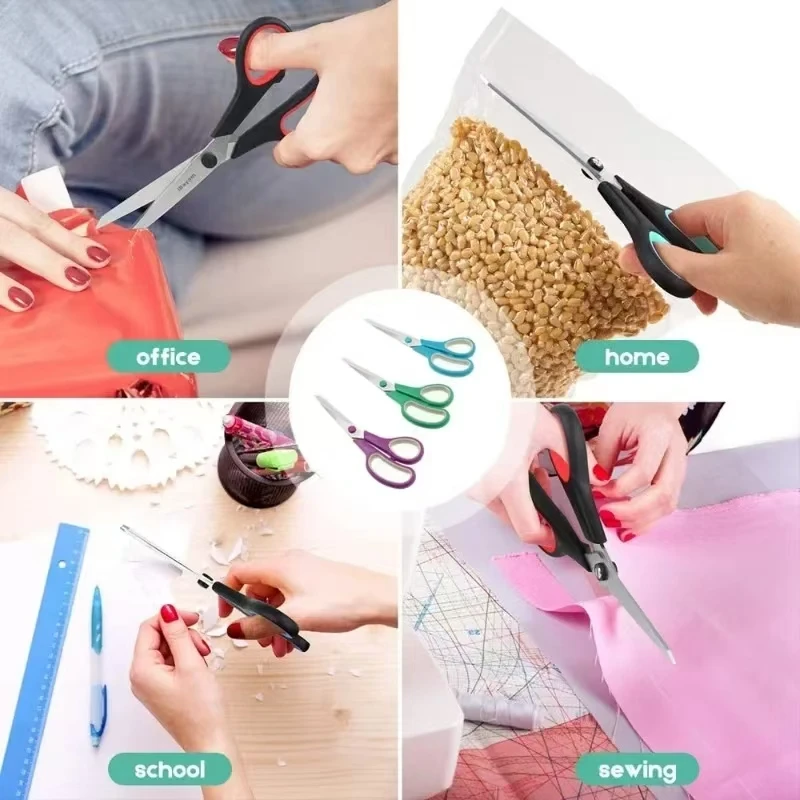 Tijeras de sastre de acero inoxidable, tijeras para costura de tela, corte de punto de cruz, herramienta de costura decorativa, suministros para manualidades de tela