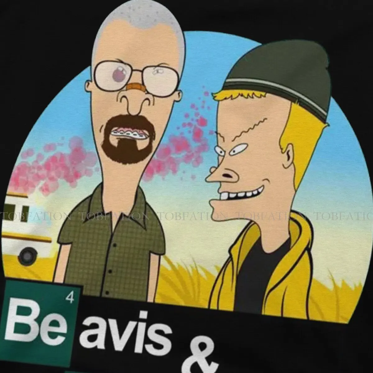 Beavis and Butthead Breaking Bad We\'re Smooth Portrait Perfect T Shirt Men\'s Tees Summer 100% Cotton Clothing Crewneck TShirt