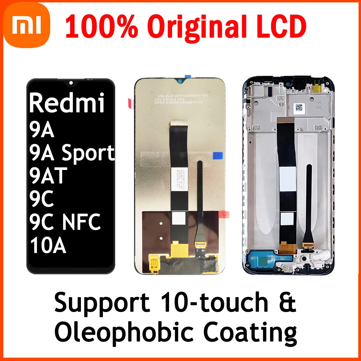 

6.53"Original LCD For Redmi 9C NFC Touch Screen With Frame Display Assembly Xiaomi 10A 9A Sport 9AT Mi Phone Replacement Parts