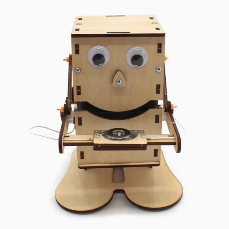Eat coin robot DIY technology gizmo eat money eat iron model material bag piggy bank production