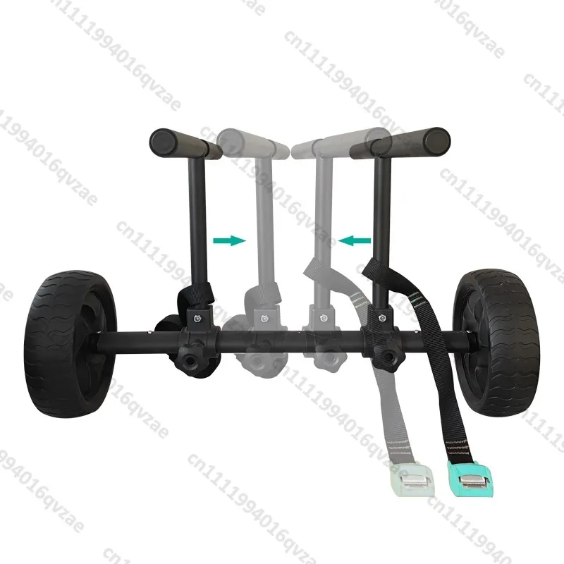Universal Kayak Cart Aluminum Alloy Adjustable Storage Two-wheel Hand-pulled Trailer Paddle Board Small Trailer