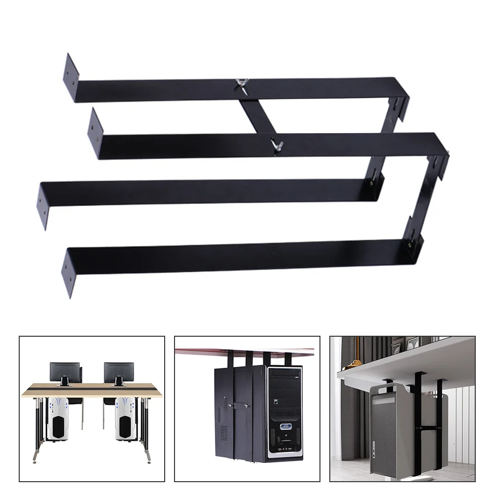 

Under Desk PC Bracket Tower Pc Mount Adjustable CPU Holder Carbon Steel Tower Pc Bracket Tower Holder With Adjustable Width