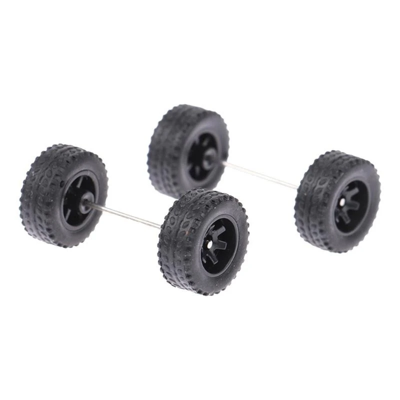 4 عجلات سيارة بديلة 1/64 تعمل بالتحكم عن بعد محاور معدنية للأولاد مشاريع ذاتية الصنع 15UB