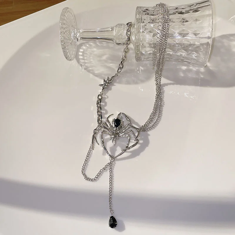 جديد شخصية العنكبوت قلادة قلادة العنكبوت الشرير القلائد باردة للجنسين العصرية الرقبة اكسسوارات المختنق للنساء الرجال المجوهرات #3