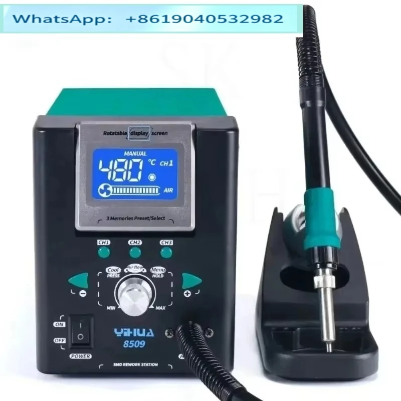 YIHUA 8509-I Precision Digital Display Hot Air Gun BGA Desoldering Station For PCB Board IC Chip Removal Welding Repair Tool