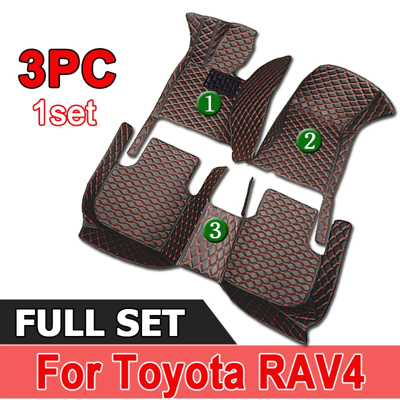 Car Floor Mats For Toyota RAV4 RAV 4 Suzuki Across XA50 2019 2020 2021 2022 2023 Carpet Luxury Leather Mat Car Accessories Rugs