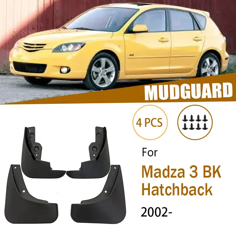 

For Mazda3 MADZA 3 BK Hatchback 2004-2009 2008 2007 Mudguards Mudguard Front Rear Wheel Auto Accessories Anti-splash Waterproof