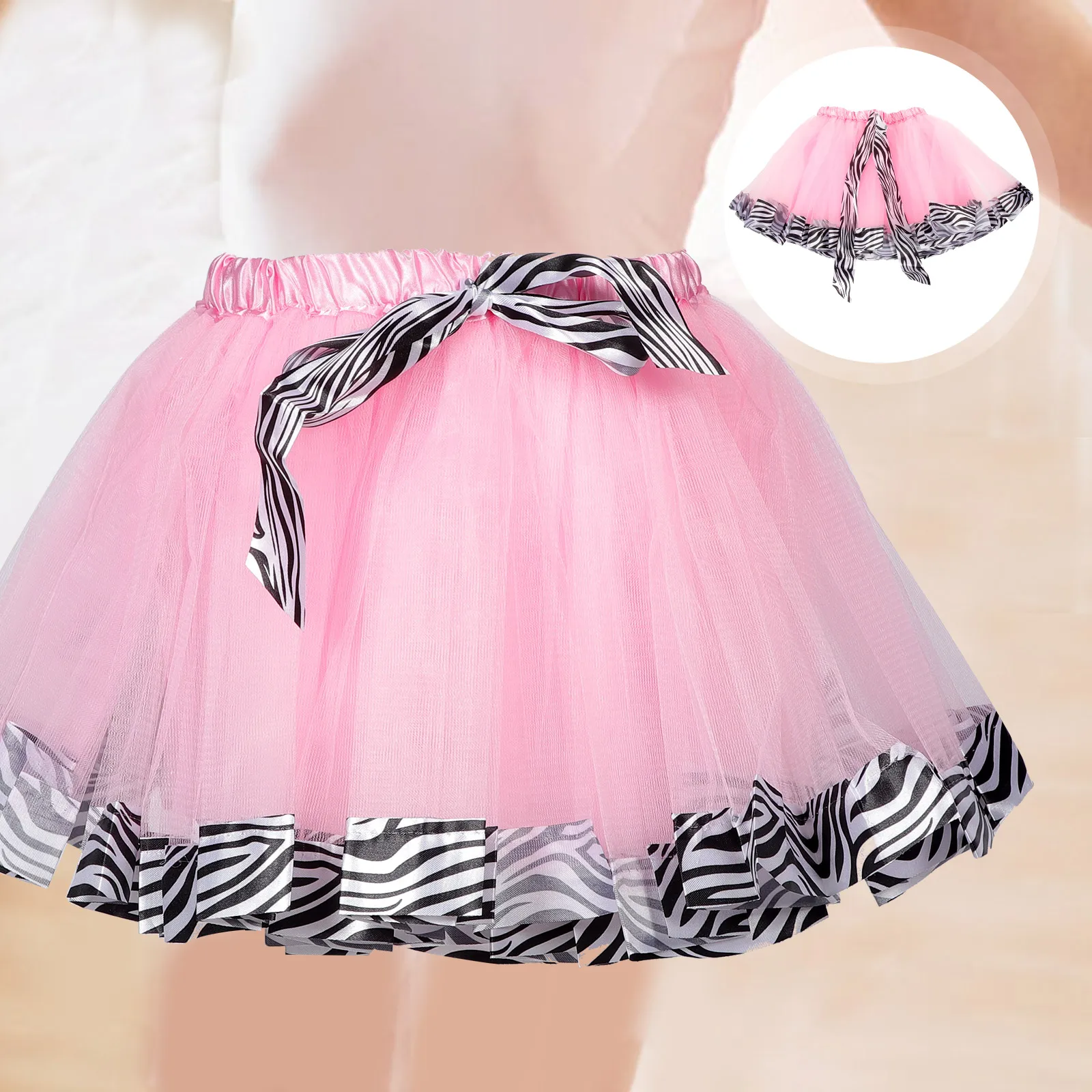 

Girls Tutu Skirt Attention-grabbing Tulle for Baby Joyful Skirts Fabric Layered Little