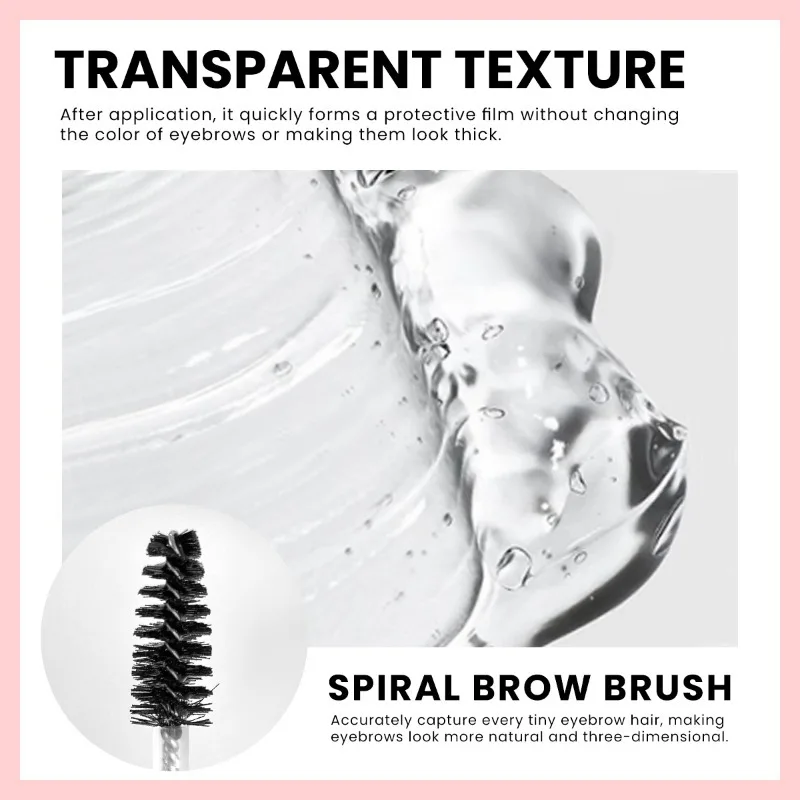 Single-draads transparante wenkbrauwstylingcrème, waterdicht en zweetbestendig, wenkbrauwstylingvloeistof, wenkbrauwwenkbrauwcosmetica