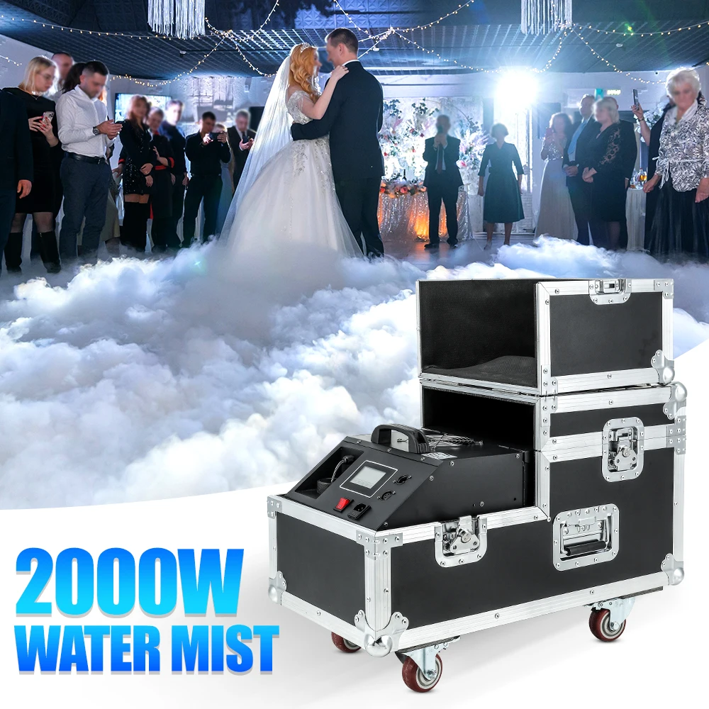 

2000W/3000W/5000W Water Mist Machine DMX512 Fogging Machine Romantic Wedding Family Party Stage Effect Dreamy Atmosphere