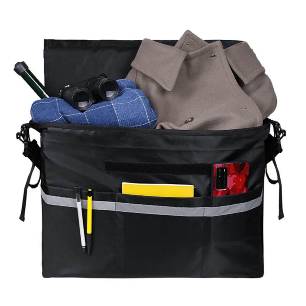 

1Pcs Large Capacity Walker Storage Bag Lightweight Wear-Resistant Portable Hanging Organizer for Medicine Books Snacks