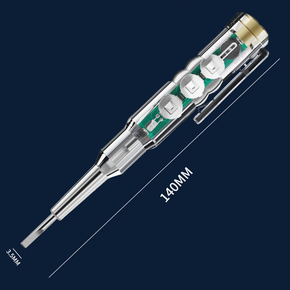 Voltagem Tester Pen, Voltímetro Inteligente, Indução Detector De Potência, Circuito Buzzer, Chave De Fenda Elétrica, Indicador, AC 24 a 250V