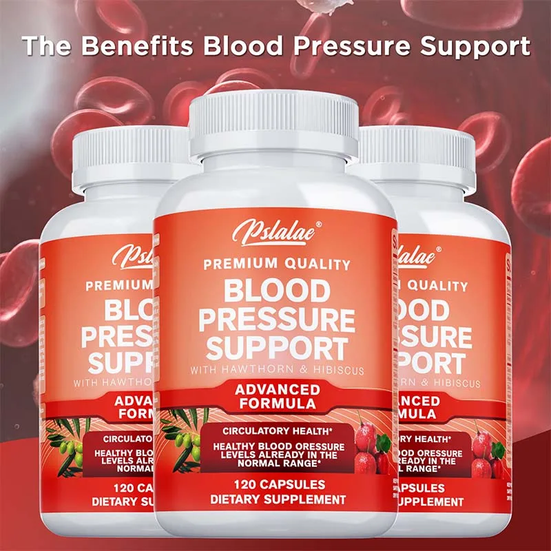 

Blood Pressure Support - for Blood Circulation, Healthy Brain, Heart, Cardiovascular, Supports Balanced Blood Pressure
