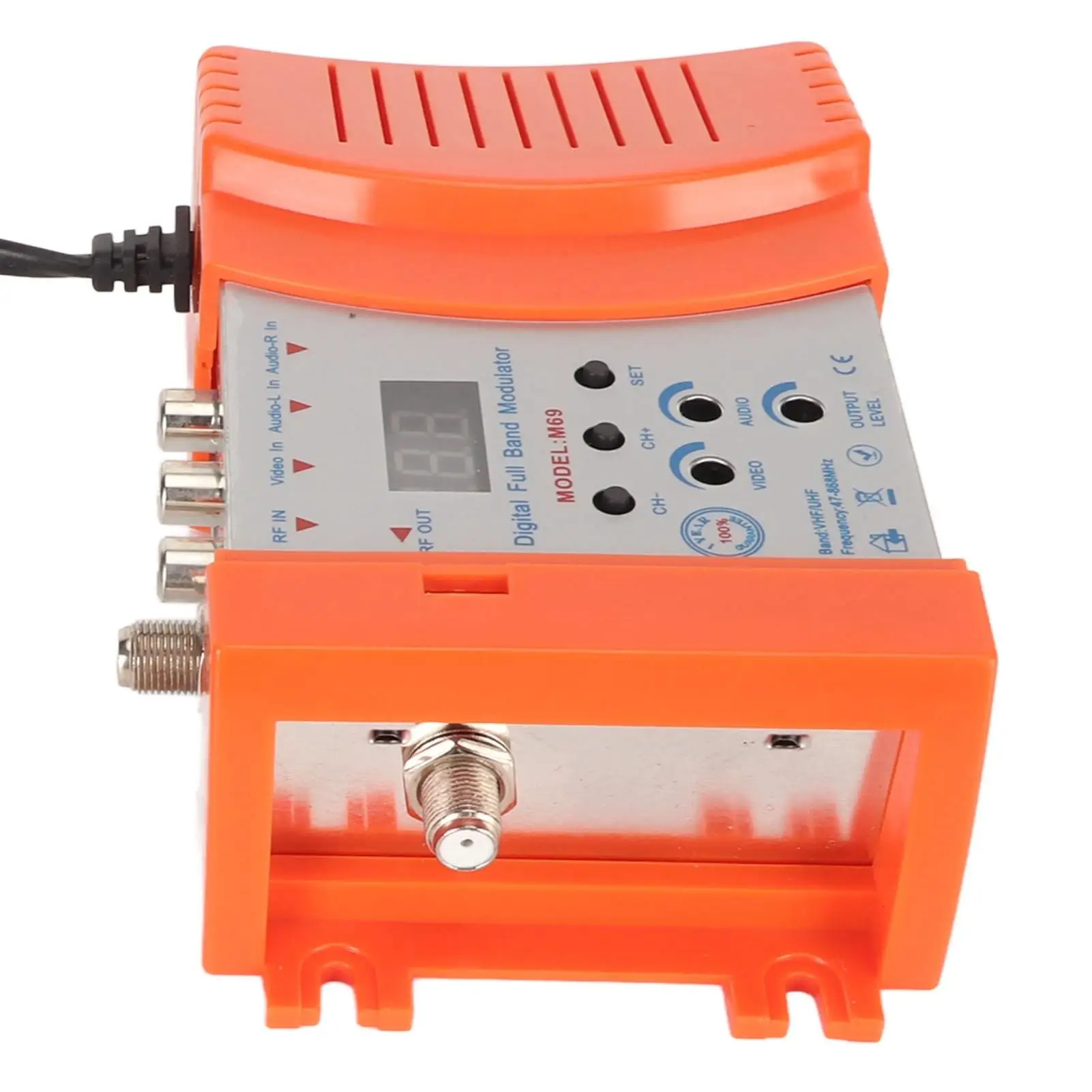 Modulatore da AV a RF con display digitale - Supporto VHF UHF PAL NTSC per set top box - 90-240 V