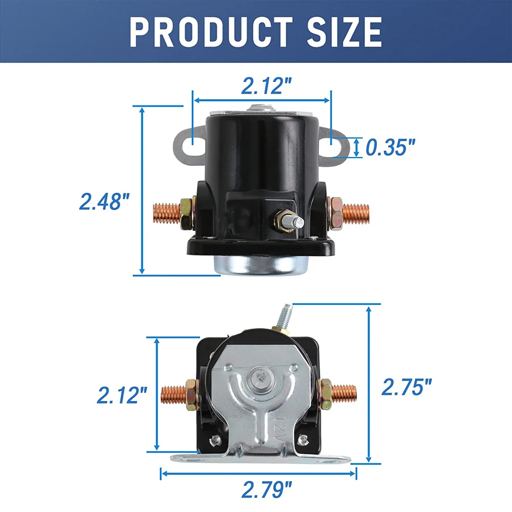 Auto Parts 6V 3 Terminal Starter Solenoid Relay Replaces 1114542 12323156 1451 1460 1469 1972147 F902