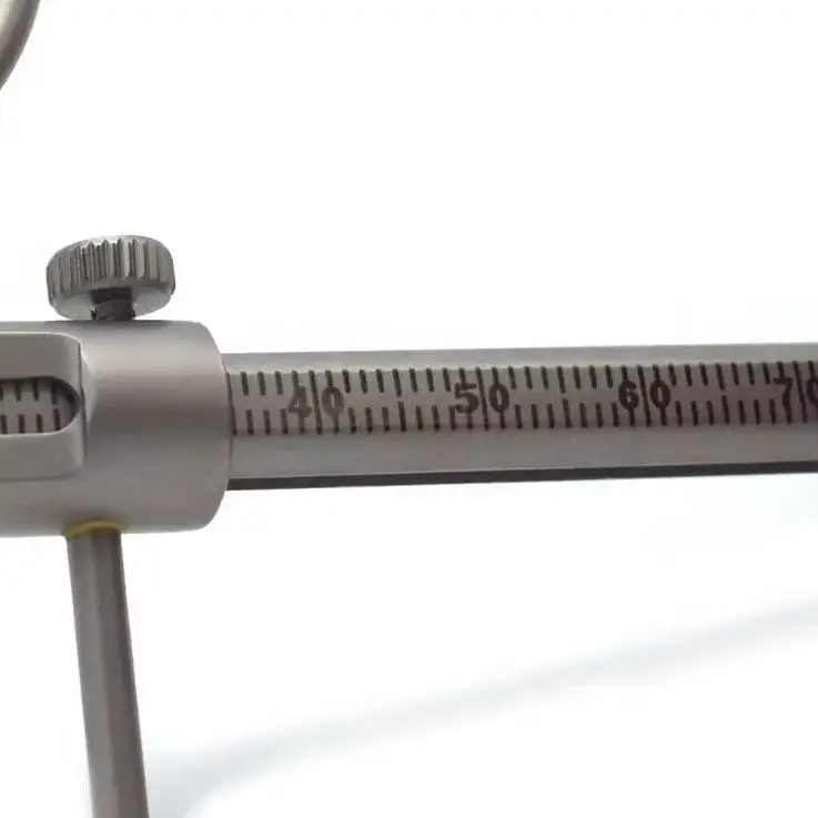 

Dental Orthodontic Sliding Caliper Chin Indicator Dental Implant Measuring Gauge Caliper Ruler 0-100Mm Stainless Steel