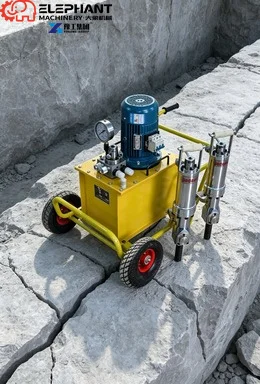 Rock Splitter Hydraulic Feather Wedge Splitter For Quarry Stone Block Separation Processing
