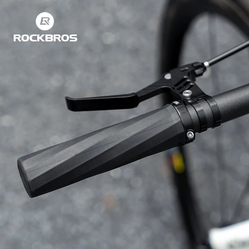 

ROCKBROS MTB ручки на руль односторонние блокирующие амортизирующие противоскользящие ручки из ТПЭ удобные горные ручки аксессуары для велосипеда