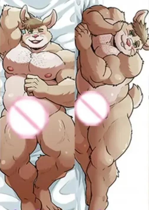 Dakimakura Rabbit Male Cris Anime Body Pillow Cover Double-Sided Print Life Size Pillowcase Gifts