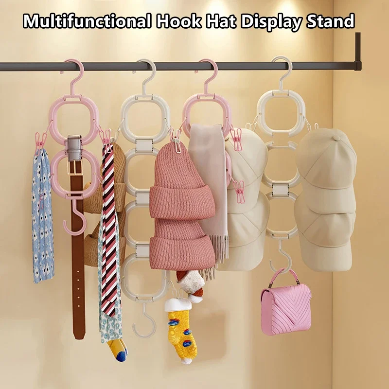 

Fashion Plastic Hat Storage Rack Household Caps Holder Hook Up Universal Hat Holder Space Saving Door Hanger Storage Hat