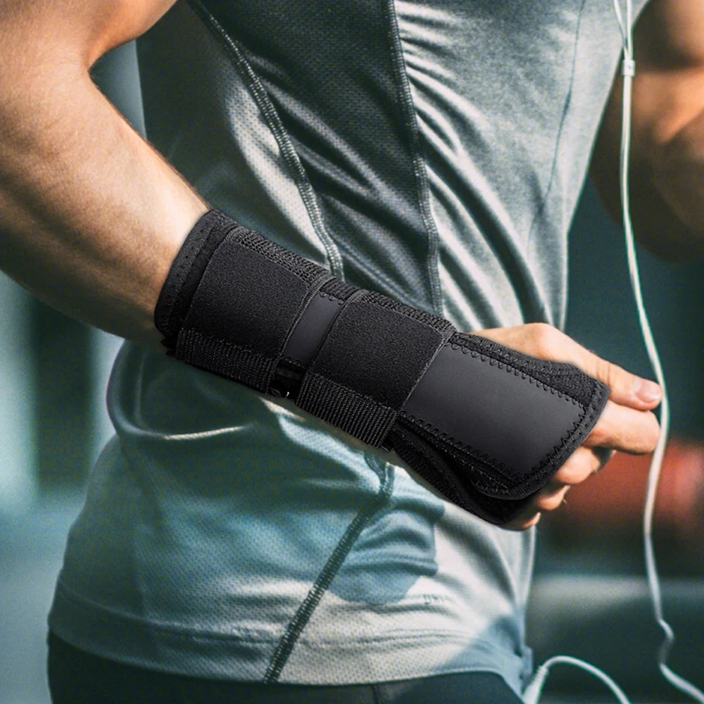 1PC Wrist Brace Carpal Tunnel,Adjustbale Wrist Support and Metal Splint Stabilizer,Night Sleeep Hand Brace for Pain Relief,Sport