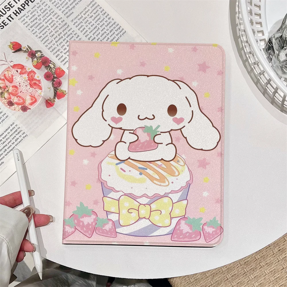 

Cinnamoroll Kawaii Tablet Case For Apple iPad Pro 2024 11 inch 2025 11th 10th Air5/4 10.9 10 9.7 10.2/10.5 mini 7/6/5/4 Cover
