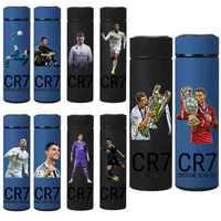 Ronaldo 500ML Cristiano Stainless Steel Insulated Cup Portable Large Capacity Water Bottle Outdoor Leak Proof Water Cup CR7 Star