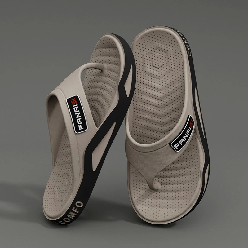 Sommermode Herren Hausschuhe Outdoor Sport Flip Flops Wandern Reisen Baden Park Freizeitkleidung, bequem atmungsaktiv rutschfest – Detail 5