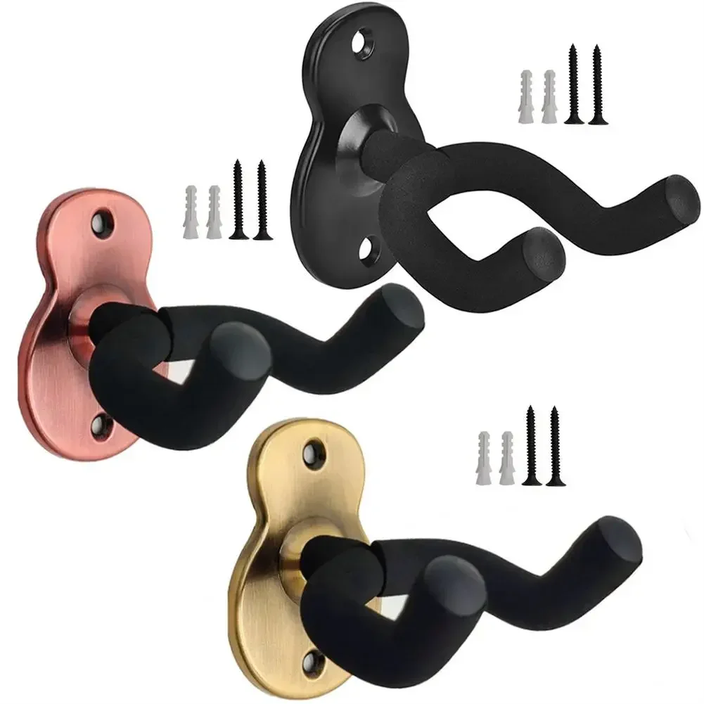 1PC Universal Guitar Hanger Hook Metal Acoustic Wall Mount Non-slip Holder For Electric Guitar Ukulele Instrument Accessories